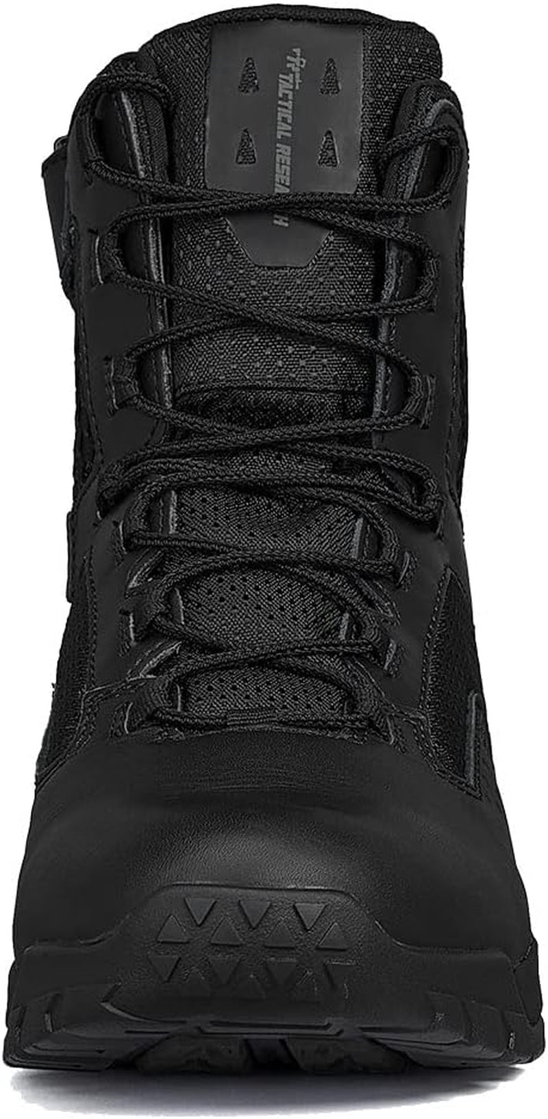 1040-ZWP 7” Waterproof Ultralight Black Tactical Boots for Men with Zipper - Leather and Nylon with BBP Lining and TR Hitrac Outsole for Police and EMS