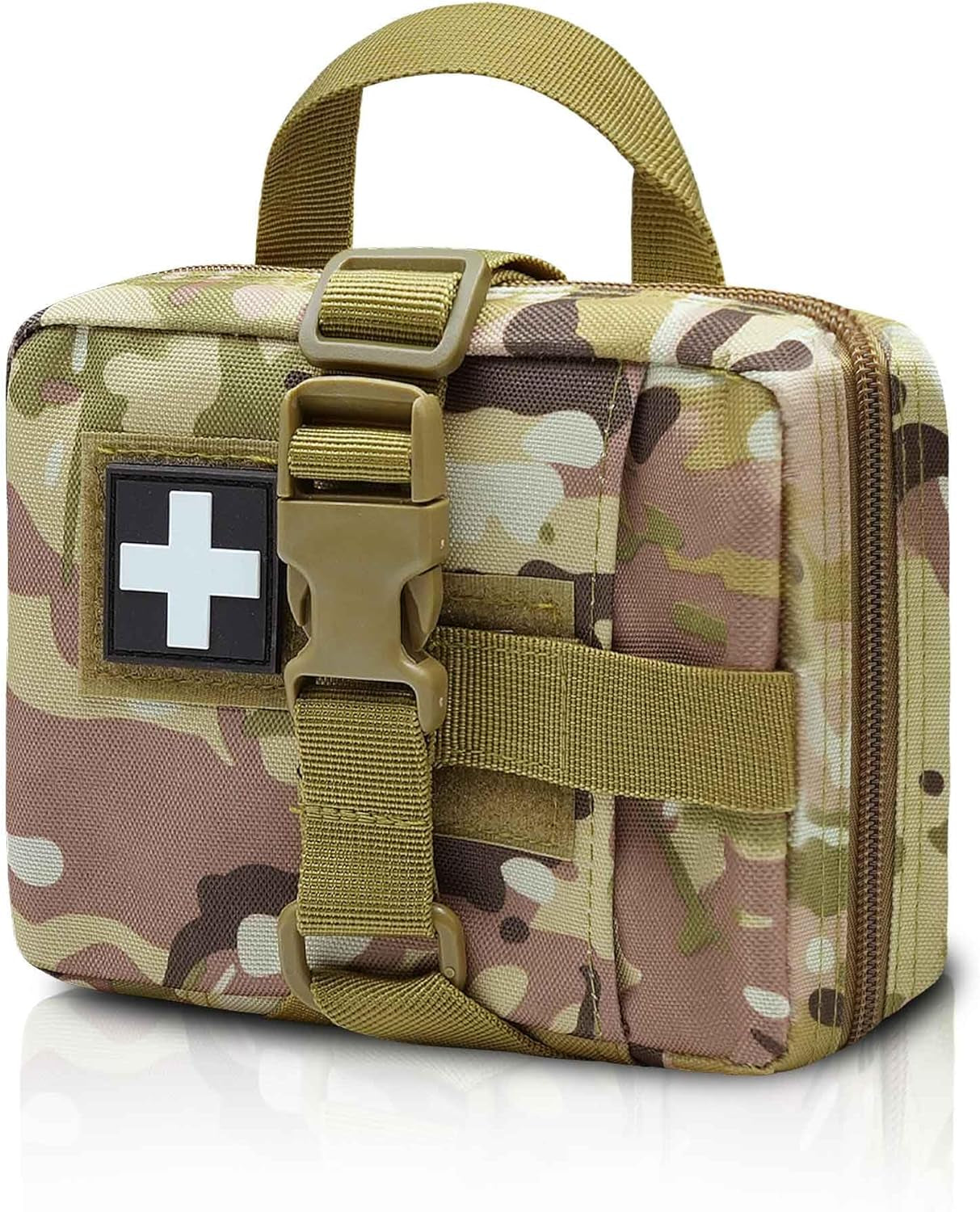 Upgrade Molle Rip Away Ifak Pouch, Tactical Small Belt First Aid Pouch Medical Utility EMT Pouch Only