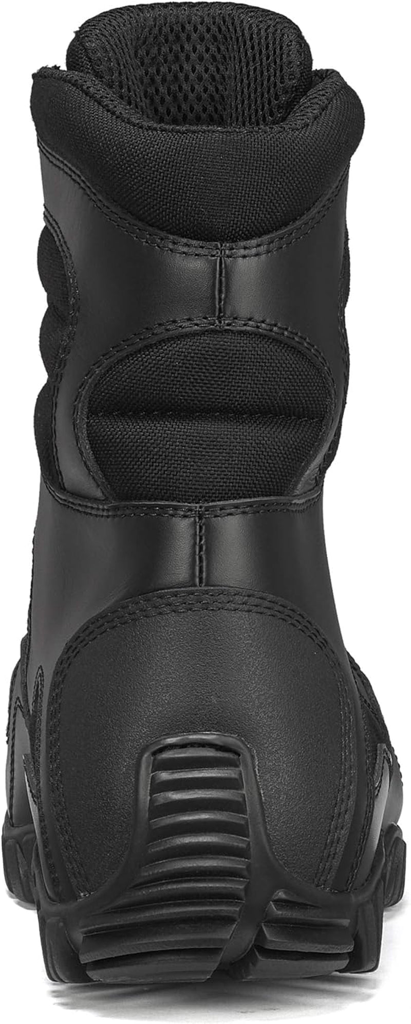 960 8” Lightweight Hot Weather Black Tactical Boots for Men - Polishable Leather Designed for Police, EMS, and Security Personnel with Vibram Ibex Outsole