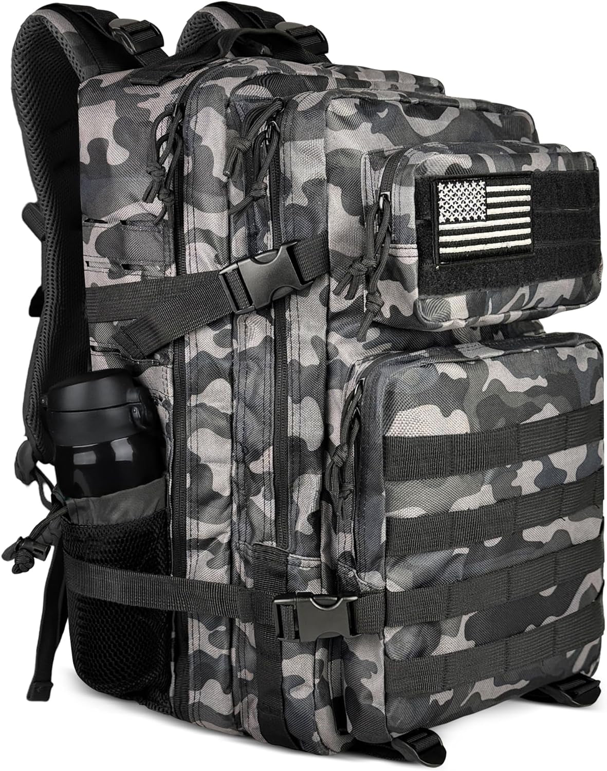 45L Military Tactical Backpack for Men and Women Army 3 Day Assault Pack Bag Large Rucksack with Molle System