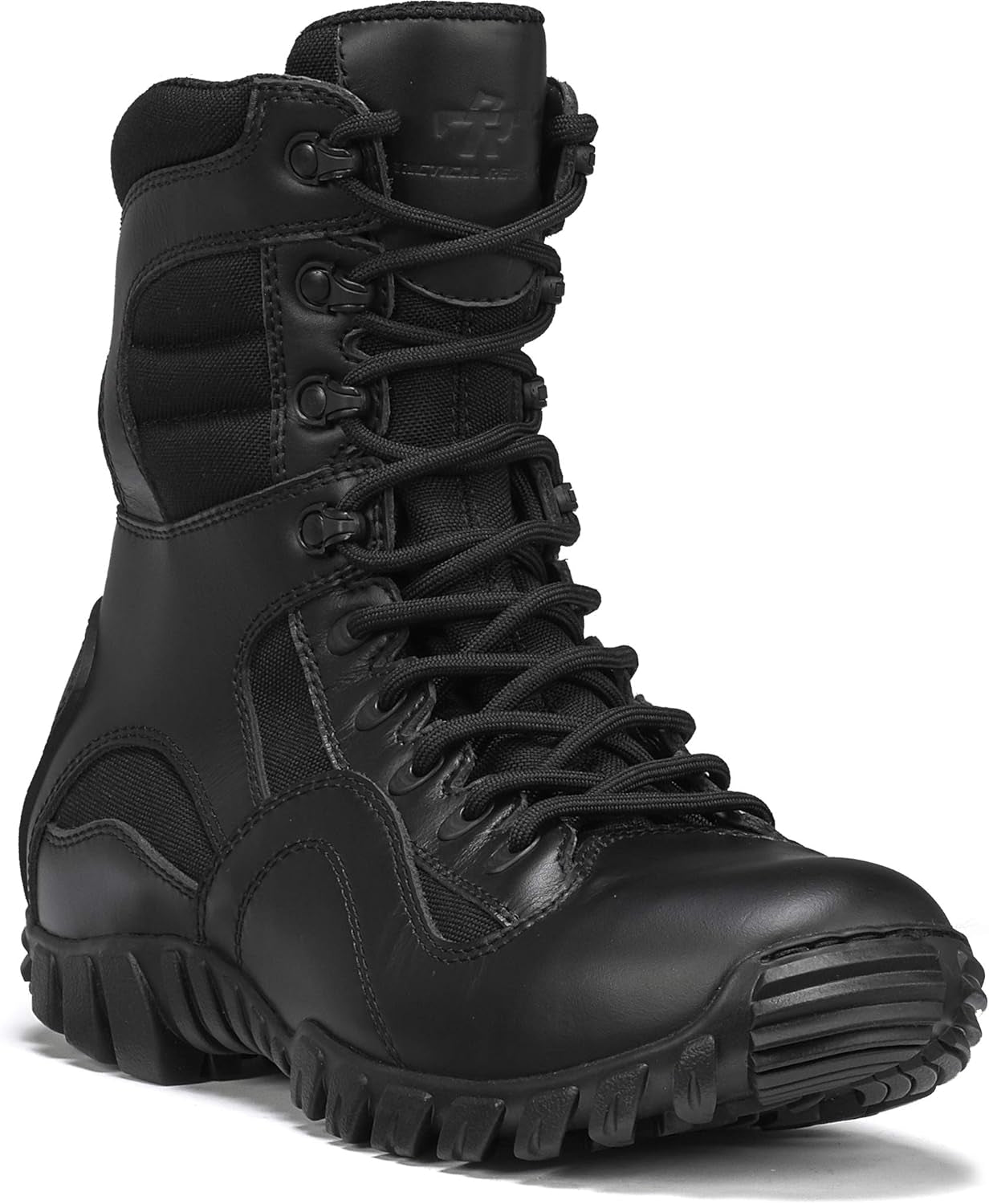 960 8” Lightweight Hot Weather Black Tactical Boots for Men - Polishable Leather Designed for Police, EMS, and Security Personnel with Vibram Ibex Outsole