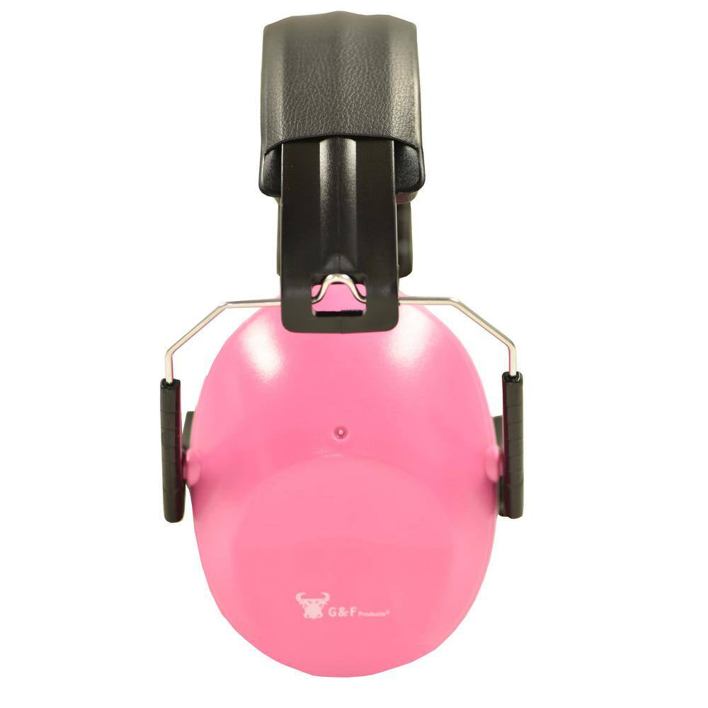 Pink Low Profile Passive Folding Slim Earmuff for Women