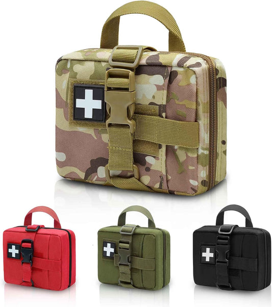 Upgrade Molle Rip Away Ifak Pouch, Tactical Small Belt First Aid Pouch Medical Utility EMT Pouch Only