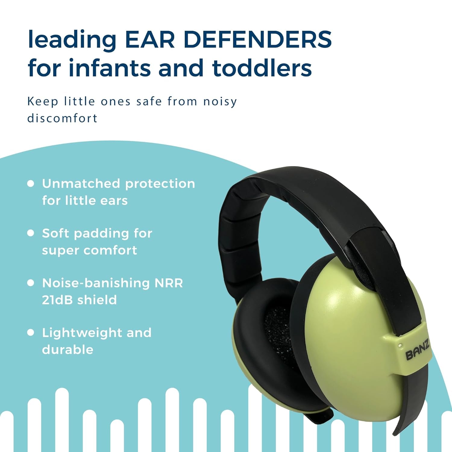 Bubzee Baby Ear Defenders 0-36 Months, Noise Cancelling Headphones for Kids